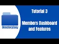 DirectoryEasy Tutorial 3 Exploring the Members Dashboard and Features