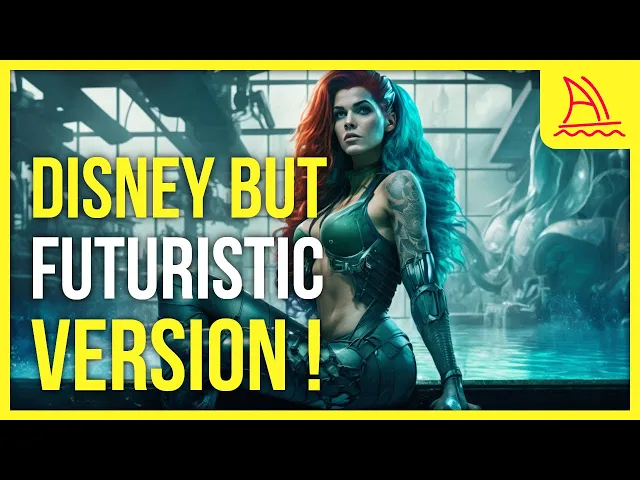 Disney Characters in Futuristic Cyberpunk Version [AI Generated]