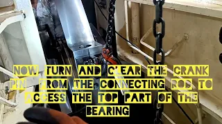 MAN B W Main Engine Crankpin Bearing Inspection Replacement Step-by-Step Onboard Procedures
