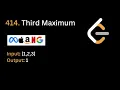 Third Maximum Number LeetCode 414 Arrays Hindi