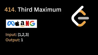 Third Maximum Number LeetCode 414 Arrays Hindi