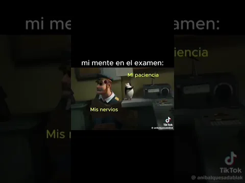 Yo y mi mente en los examenes literalmente 🤣 (video no mio) #lospingüinosdemadagascar #humor