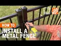 How-To Workshops - How to Install a Metal Fence The Home Depot