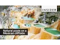 Cliffside pools in Mexico