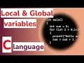 C programming Local and global variables