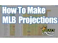 How To Make DFS MLB Projections - DraftKings Tutorial