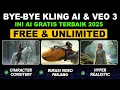 Lagu Bye-Bye VEO 3 \u0026 KLing AI! AI GRATIS INI LEBIH BAGUS (FREE \u0026 UNLIMITED) DURASI VIDEO 50 DETIK