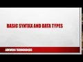 4 Learning Python Django In 1hr Part One - Basic Syntax Variables Data Types Part 1