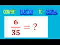 CONVERT FRACTION TO DECIMAL