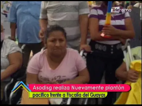 Asodisg realiza nuevamente plantón pacífico frente a Fiscalía del Guayas