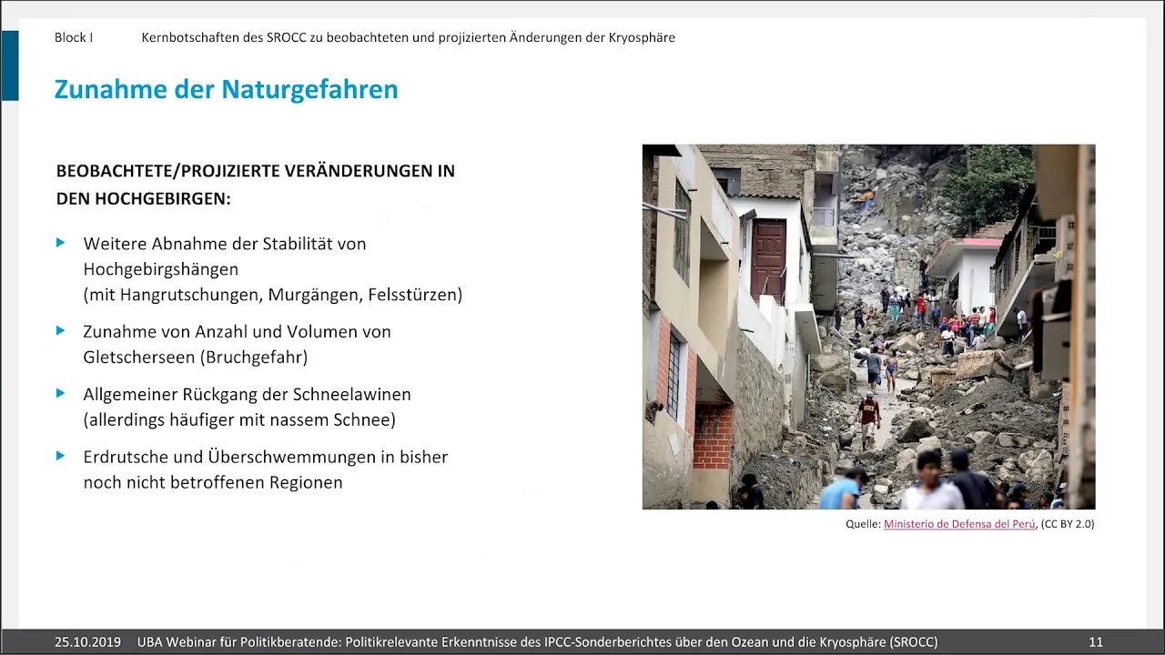 IPCC-Sonderbericht (Weltklimarat) | Ozean und Kryosphäre | UBA-Webinar für Politikberatende