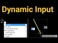 Dynamic input in AutoCAD How to turn off turn on Dynamic input in autocad