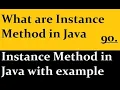 What are instance method in Java