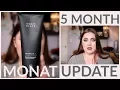 5 MONTH MONAT UPDATE MONAT BLACK SHAMPOO MINI REVIEW