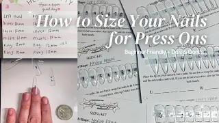 how to size your nails for press ons beginner friendly tutorial