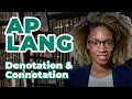 AP English Language Denotation and Connotation