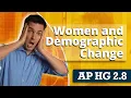 Women and Demographic Changes AP Human Geography Review Unit 2 Topic 8