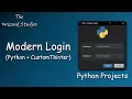 Python - Modern Login Window Using CustomTkinter
