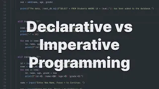 Declarative vs Imperative Programming - Fast Easy Breakdown