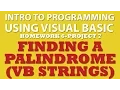 6-pp7 VB net Palindrome VB net String Manipulations