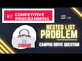 Competitive programming question Nested list problem placement drive question