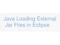 Java Loading External Jar Files in Eclipse