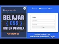 Download Lagu Belajar HTML Dan CSS Dari Nol Untuk Pemula | Membuat form login dengan CSS dan HTML Untuk Pemula