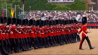 The British Grenadiers Trooping The Colour 2024 