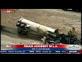 TRUCK ACCIDENT Multiple injuries reported after wreck on 405 Freeway in Los Angeles FNN
