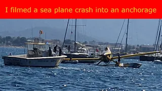 Watch as Seaplane crashes through an anchorage. I was there!