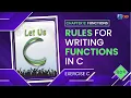 Let us C Solutions C Programming Rules about functions in C Programming
