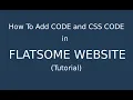 3 ways to add custom CSS to your WordPress website Add Code and Custom CSS to your Flatsome website