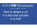 How to detect a url in a text and convert to a href PHP