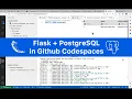 Running a Flask PostgreSQL server in Codespaces
