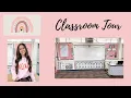 Classroom Tour Kindergarten Classroom 2021 Classroom Decor and Setup Boho Rainbow Classroom
