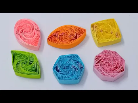 Download MP3 QUILLING VORTEX SHAPES (TEARDROP, MARQUISE, SQUARE, DIAMOND, HEXAGON AND OCTAGON)