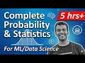Complete Probability and Statistics for Machine Learning and Data Science in Hindi Math for ai