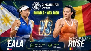 TENNIS LIVE ALEX EALA vs ELENA-GABRIELA RUSE I PLAY-BY-PLAY REACTIONS
