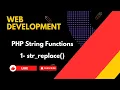 PHP String Functions - str