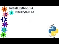 INF1511 - How to Install Python 3 4