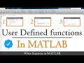 how to create user-defined functions in MATLAB How to write function in MATLAB MATLAB TUTORIALS