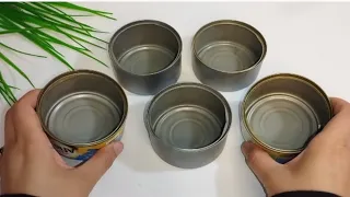 طول عمرنا بنرميهم 😭 ومنعرفش قيمتهم أفكار روووووووعة 👌 من علب التونة 😳😳😳