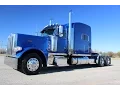 Legendary Blue Metallic 2017 Peterbilt 389 550 Cummins 23 gauges Platinum Interior