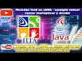 Metodos void en JAVA ejemplo sumar restar multiplicar y dividir COMPLETO