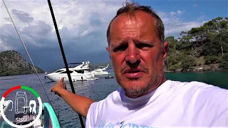 #98 Quick STORM and CRAZY ANCHOR DRAGGING ALL AROUND us TURKEY | Sailing SISU Leopard 45 CATAMARAN
