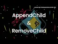 AppendChild RemoveChild - Javascript Manipulando a DOM