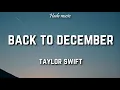 Download Lagu Taylor Swift - Back To December (Lyrics)