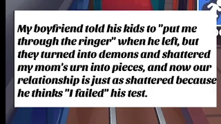 My boyfriend told his kids to put me through the ringer