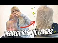 Perfect Layered Haircut for Volume Modern Blonde Layers Tutorial Step by Step
