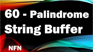 java tutorials urdu NFN 60 Palindrome String Buffer reverse